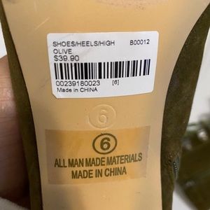 Olive green heels